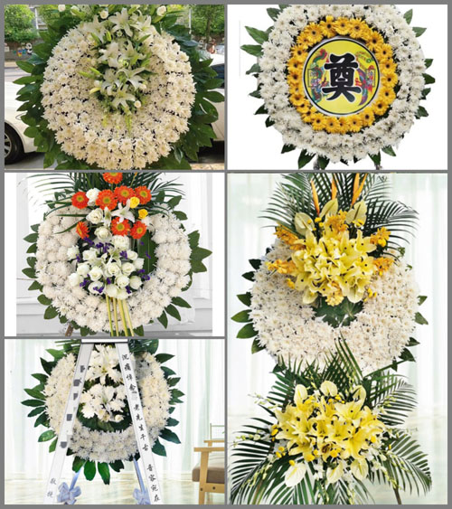 广东汕尾市城区新港街道芳荣村花圈速递